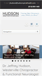 Mobile Screenshot of hudsonspinalhealth.com